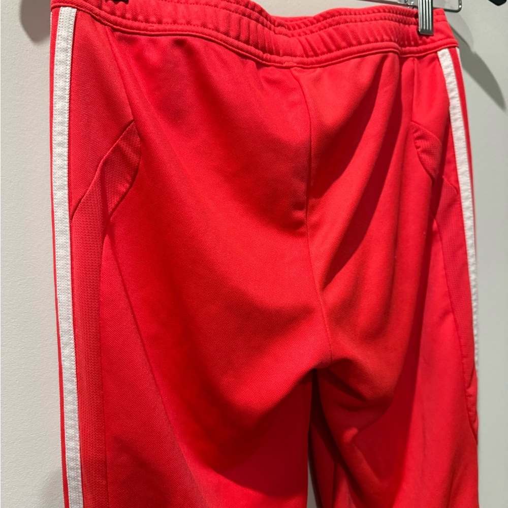 Adidas Women’s Red Joggers with White Stripes Size XS - Picture 6 of 7